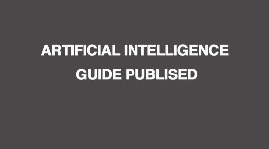 artificial intelligence guide publised